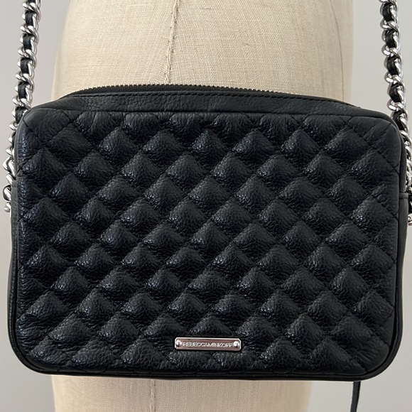 Rebecca Minkoff Black Leather Purse with Chain Strap - Picture 3 of 14